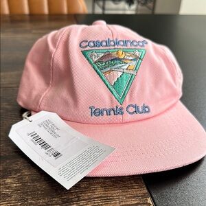 Casablanca Pink Tennis Club Hat UNISEX